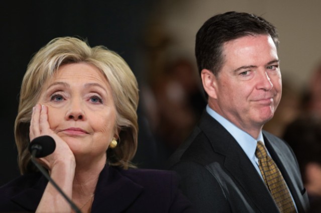Hillary Clinton and FBI Director James Comey | Photo: Getty Images